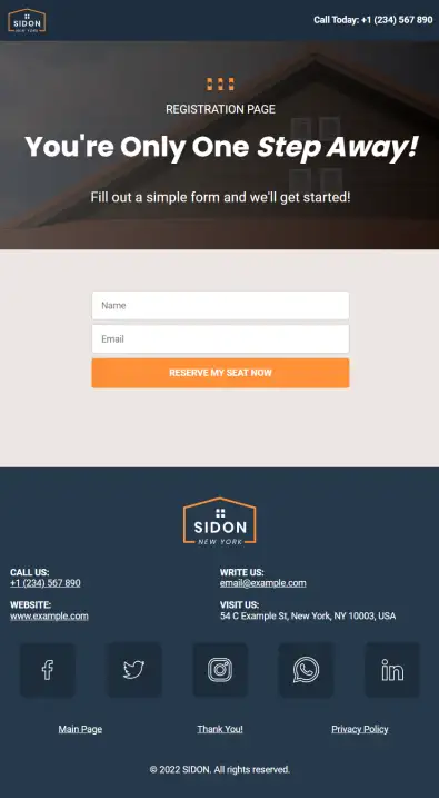 Sidon Sliding Windows Roofing Contractor Webinar Digital Business Card Phone Ready Mobile Theme - Image 2