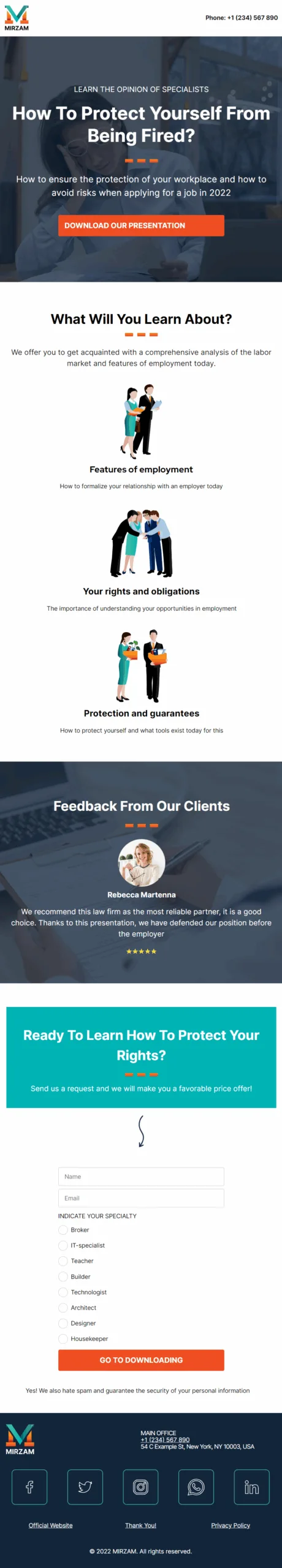 Mirzam Workman Comp Digital Download Digital Business Card Mobile Ready Theme