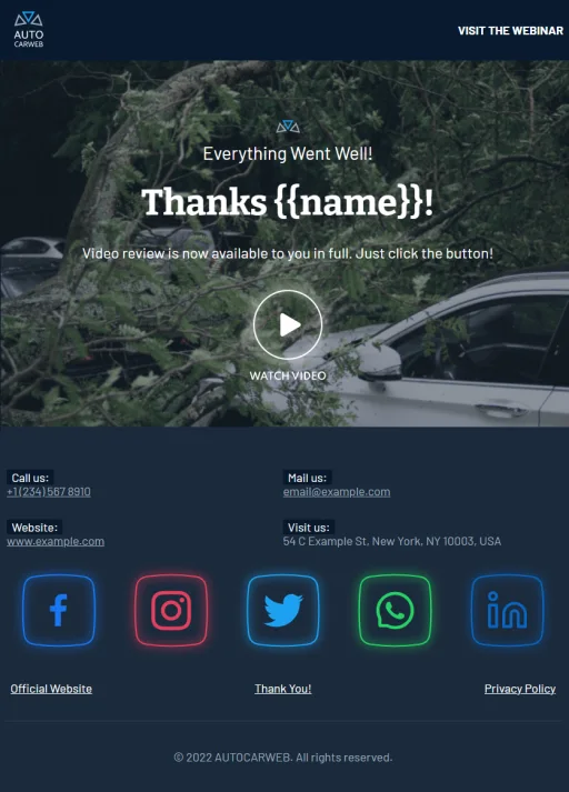 AutoCarWeb Auto Insurance Webinar Funnel Mobile Website Theme - Image 2