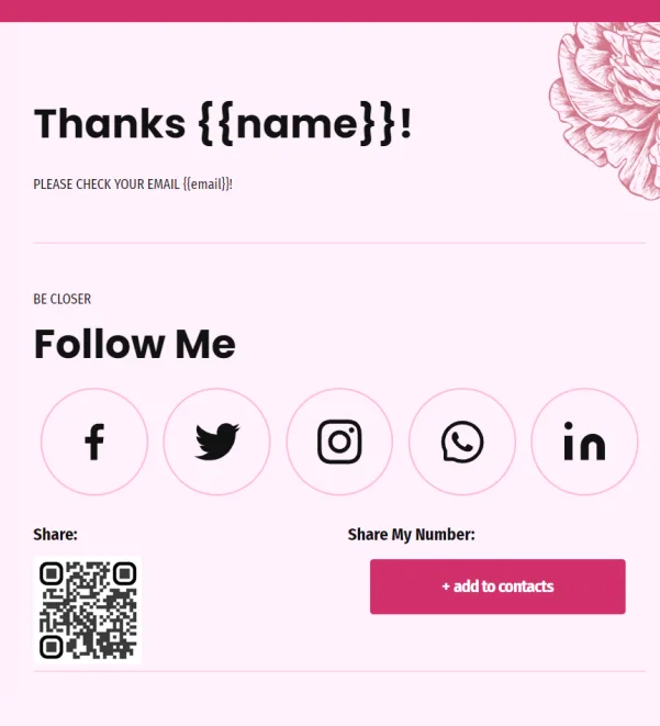 Maggie Welsh Digital Business Card Phone Ready Mobile Theme - Image 2
